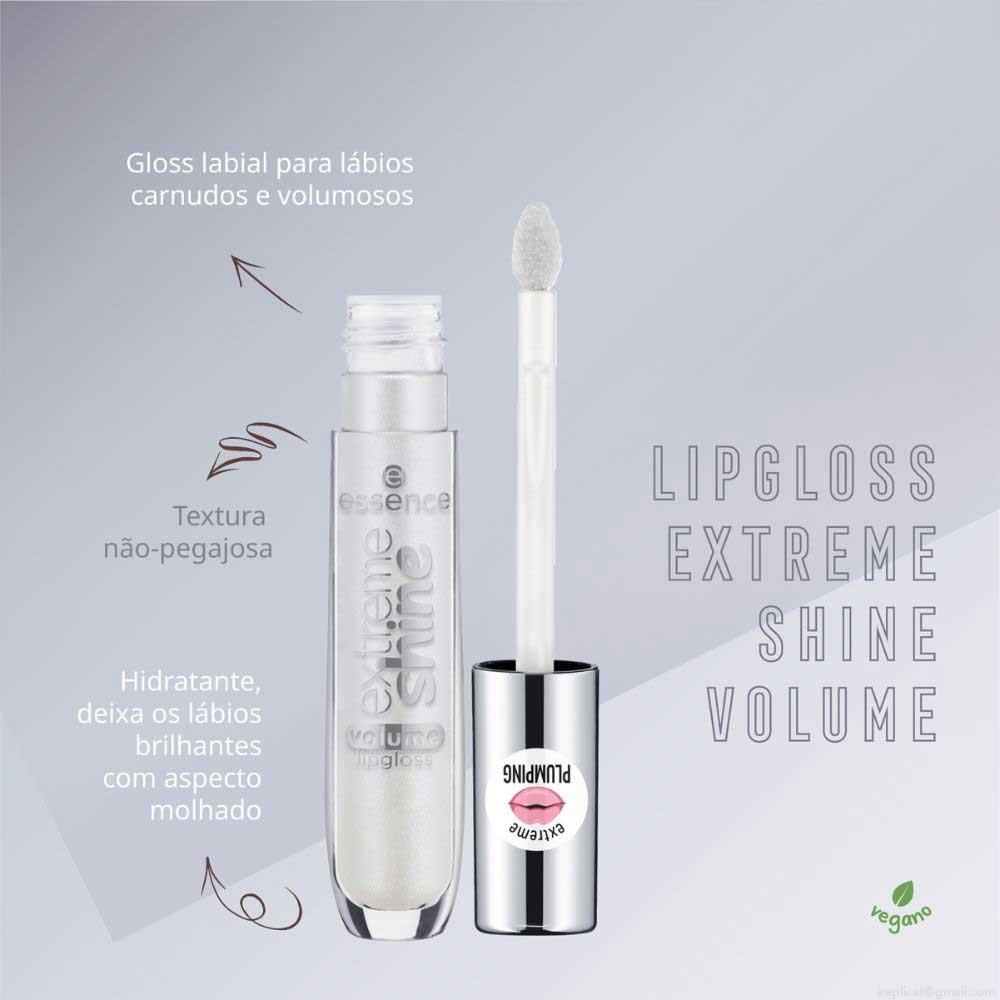 Gloss Labial Líquido Cintilante Essence Extreme Shine Volume 101 Milky Way 5 ml Gloss Labial Líquido Cintilante Essence Extreme Shine Volume 101 Milky Way 5 ml