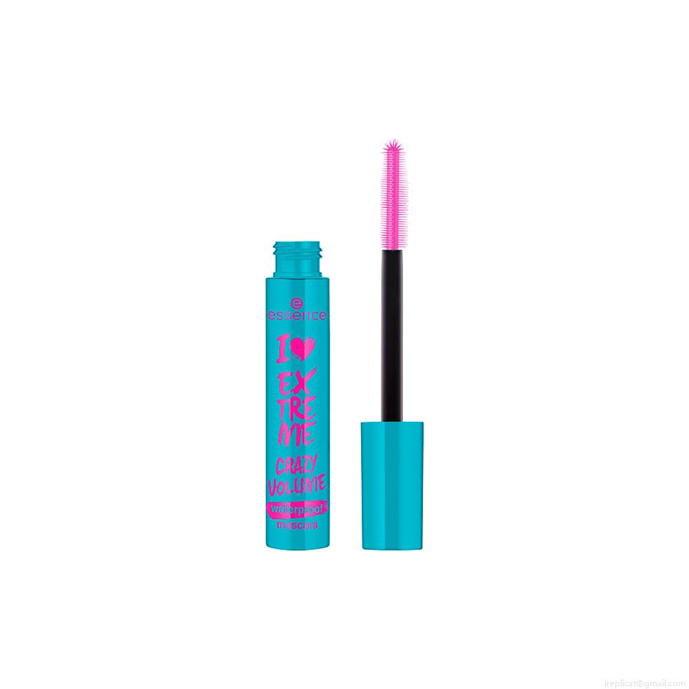 Máscara para Cílios de Volume À Prova D'Água Essence I Love Extreme Crazy Volume Preto 12 ml Máscara para Cílios de Volume À Prova D'Água Essence I Love Extreme Crazy Volume Preto 12 ml