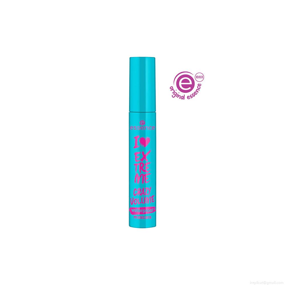 Máscara para Cílios de Volume À Prova D'Água Essence I Love Extreme Crazy Volume Preto 12 ml Máscara para Cílios de Volume À Prova D'Água Essence I Love Extreme Crazy Volume Preto 12 ml