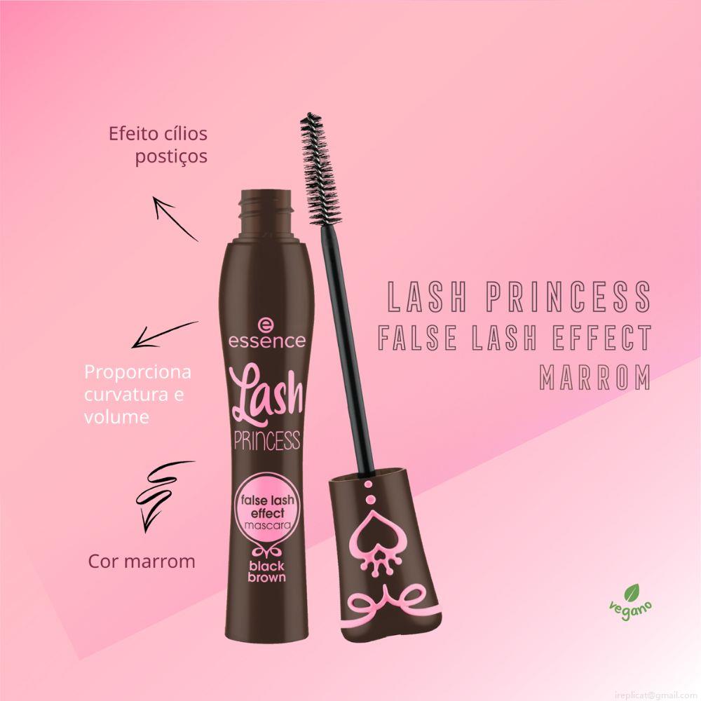 Máscara Para Cílios Essence Alongadora Lash Princess Marrom 12 ml Máscara Para Cílios Essence Alongadora Lash Princess Marrom 12 ml