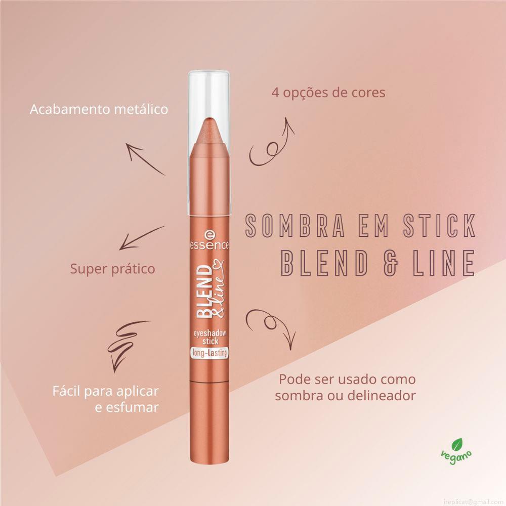 Sombra Em Bastão Essence Blend & Line 01 Copper Feels 1,8 g Sombra Em Bastão Essence Blend & Line 01 Copper Feels 1,8 g