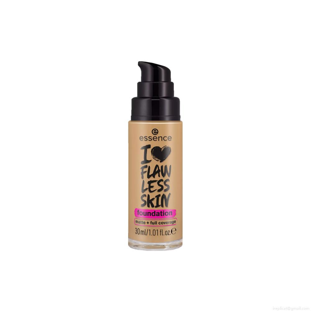 Base Líquida Matte Essence I Love Flawless Skin FPS 20 90 Dark Sand 30 ml Base Líquida Matte Essence I Love Flawless Skin FPS 20 90 Dark Sand 30 ml