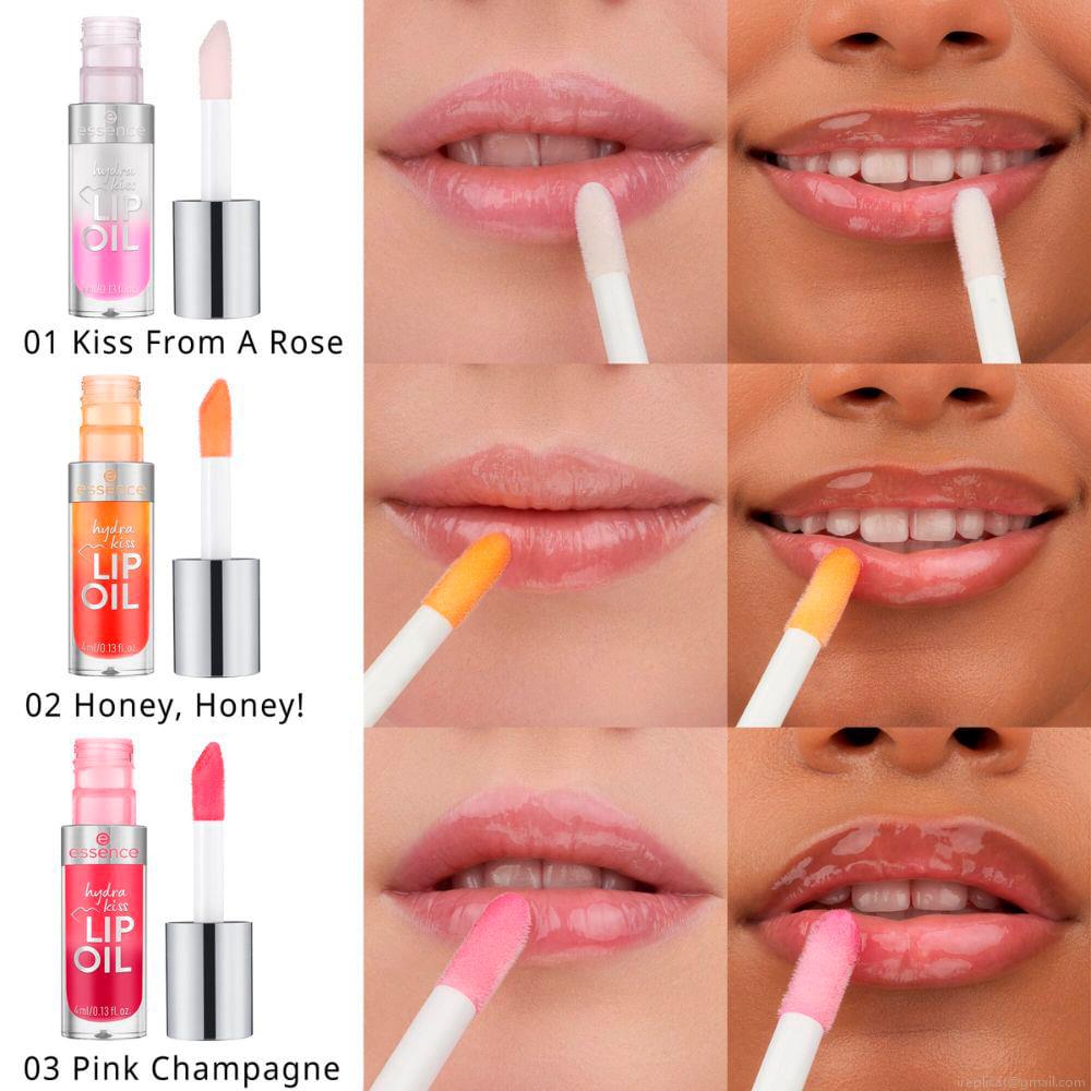 Óleo Labial Cintilante Essence Hydra Kiss 02 Honey, Honey! 4 ml Óleo Labial Cintilante Essence Hydra Kiss 02 Honey, Honey! 4 ml