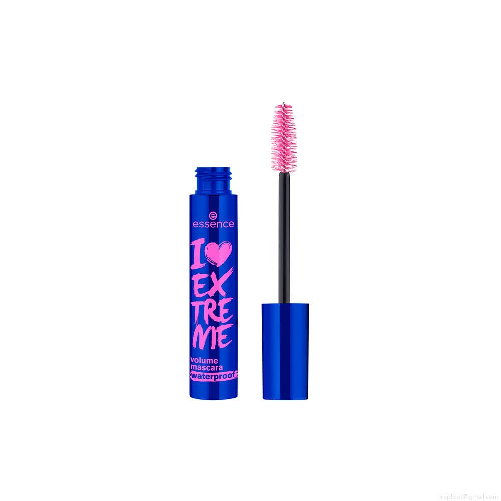 Máscara para Cílios de Volume À Prova D'Água Essence I Love Extreme Preto 12 ml Máscara para Cílios de Volume À Prova D'Água Essence I Love Extreme Preto 12 ml