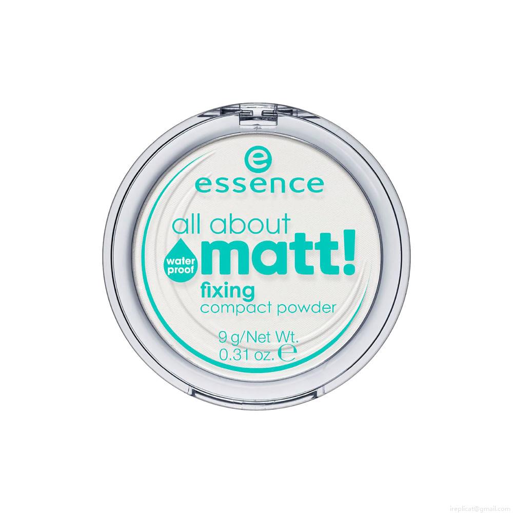 Pó Compacto Translúcido Essence All About Matt Waterproof À Prova D´Água 9 g Pó Compacto Translúcido Essence All About Matt Waterproof À Prova D´Água 9 g