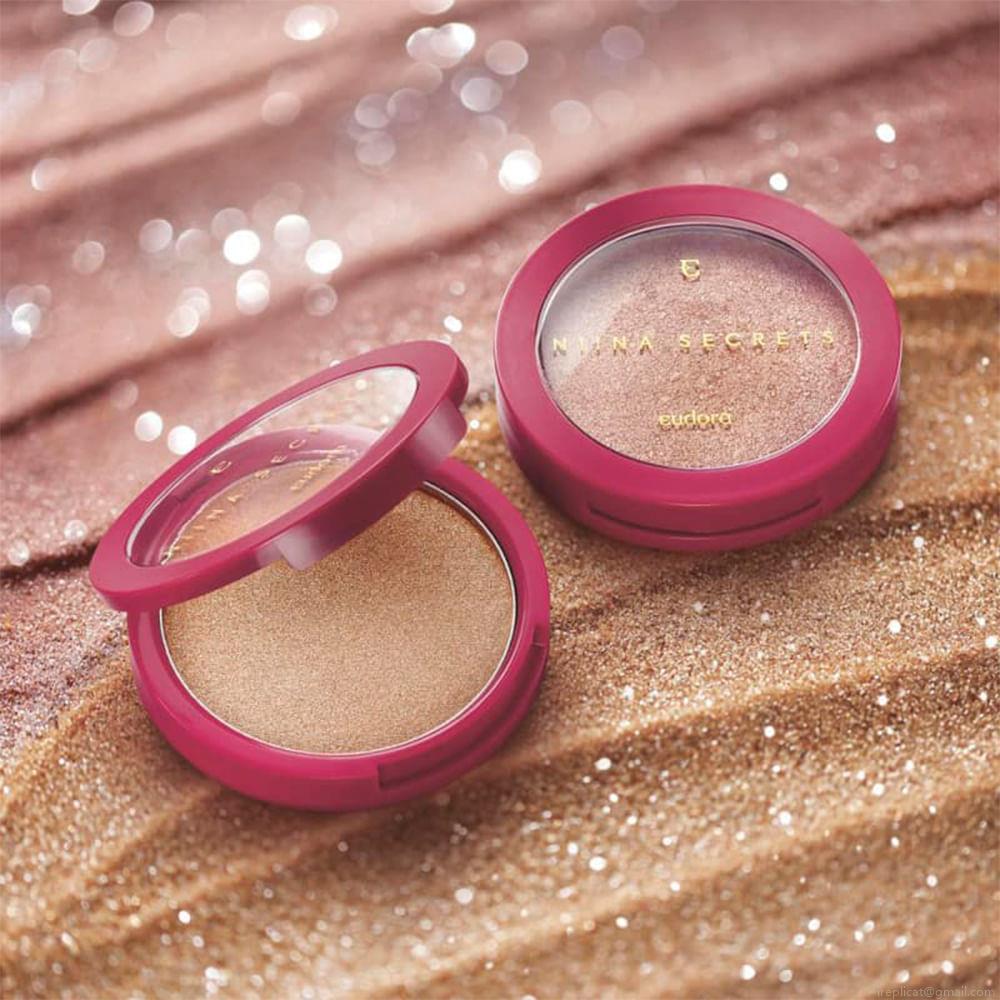 Iluminador Compacto em Pó Power Glow Eudora Niina Secrets Rosé 10 g Iluminador Compacto em Pó Power Glow Eudora Niina Secrets Rosé 10 g