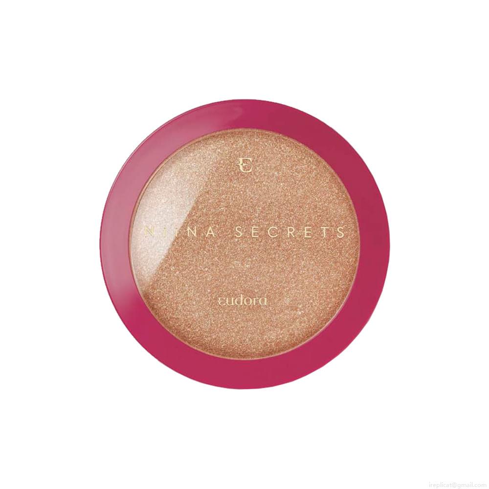 Iluminador Compacto em Pó Power Glow Eudora Niina Secrets Gold 10 g Iluminador Compacto em Pó Power Glow Eudora Niina Secrets Gold 10 g