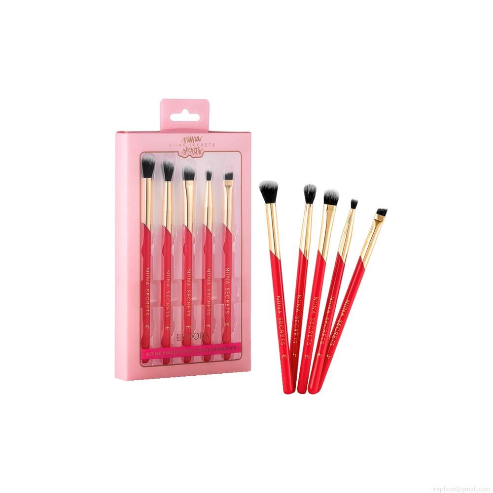 Kit de Pincéis para os Olhos Essenciais Eudora Niina Secrets Kit de Pincéis para os Olhos Essenciais Eudora Niina Secrets