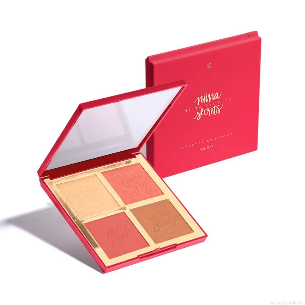Paleta Multifuncional em Pó Eudora Niina Secrets Lumimous Cor 01 12 g Paleta Multifuncional em Pó Eudora Niina Secrets Lumimous Cor 01 12 g