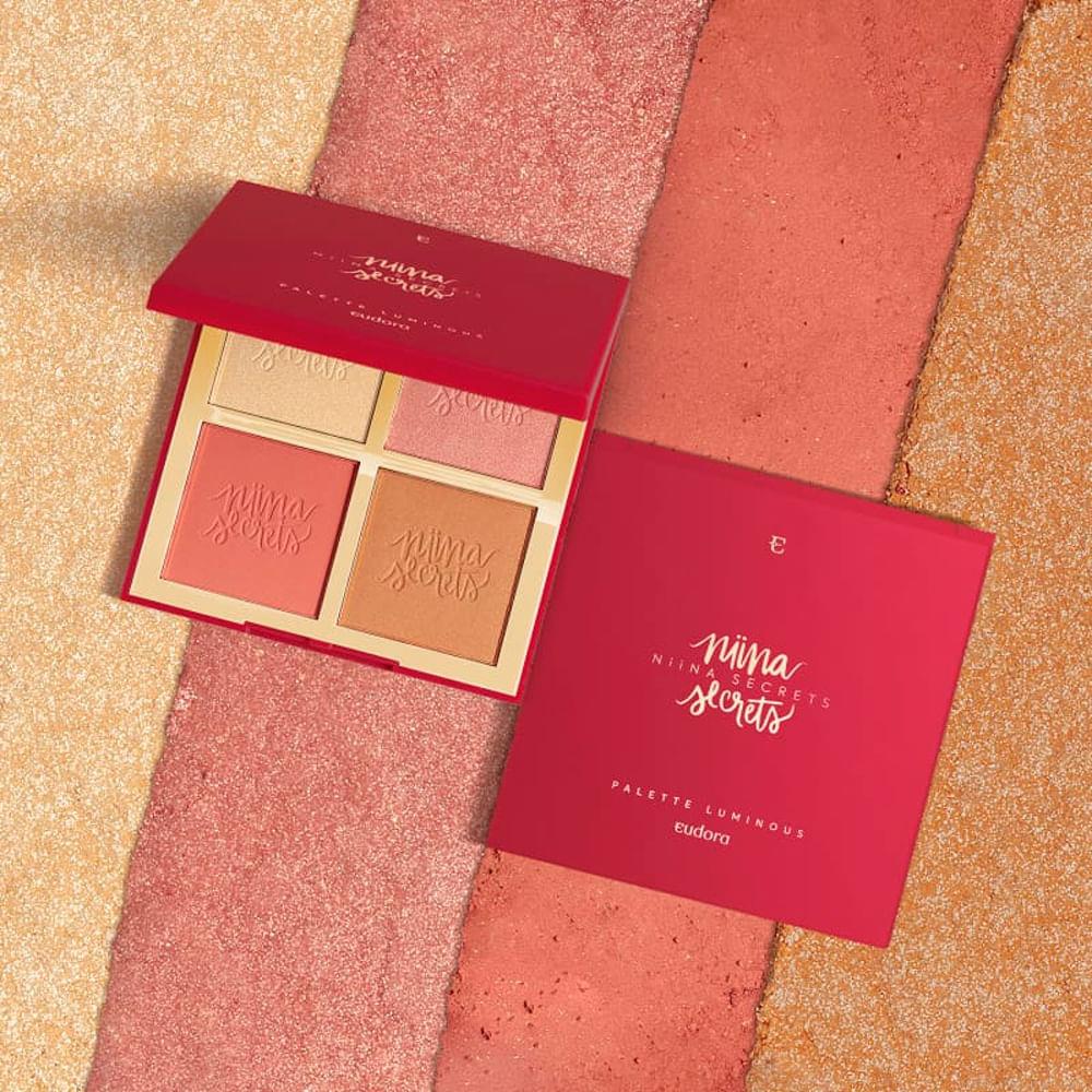 Paleta Multifuncional em Pó Eudora Niina Secrets Lumimous Cor 01 12 g Paleta Multifuncional em Pó Eudora Niina Secrets Lumimous Cor 01 12 g