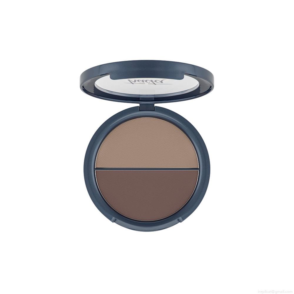 Sombra Duo em Pó Natural para Sobrancelhas Tracta Bege e Cinza 4,6 g Sombra Duo em Pó Natural para Sobrancelhas Tracta Bege e Cinza 4,6 g