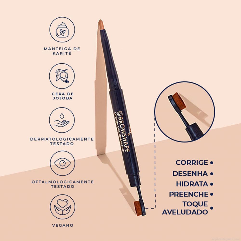 Lápis para Sobrancelha Matte Bruna Tavares BT Browshape Dark Brown 0,25 g Lápis para Sobrancelha Matte Bruna Tavares BT Browshape Dark Brown 0,25 g