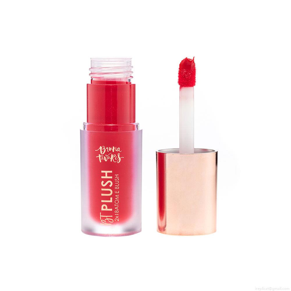 Batom Mousse Semi Matte Bruna Tavares BT Plush Ruby 6 g Batom Mousse Semi Matte Bruna Tavares BT Plush Ruby 6 g
