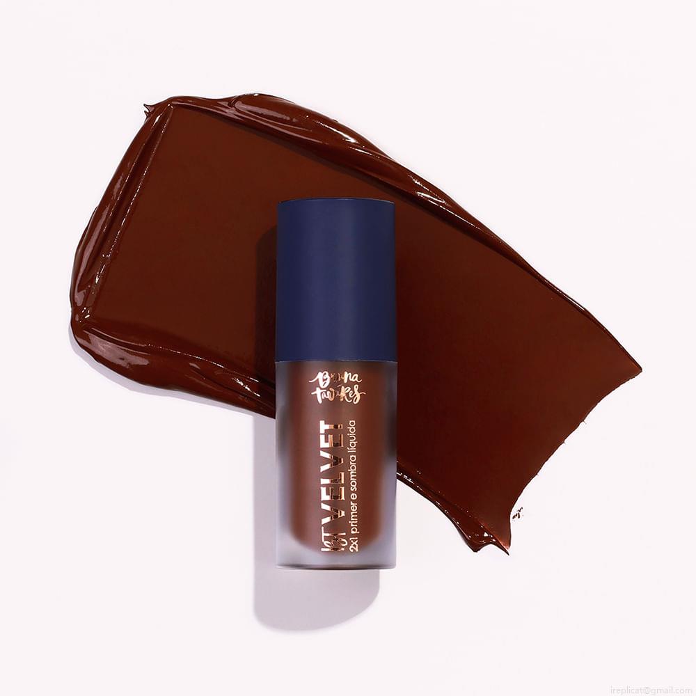 Sombra Líquida e Primer 2x1 Bruna Tavares BT Velvet Brown 6 ml Sombra Líquida e Primer 2x1 Bruna Tavares BT Velvet Brown 6 ml