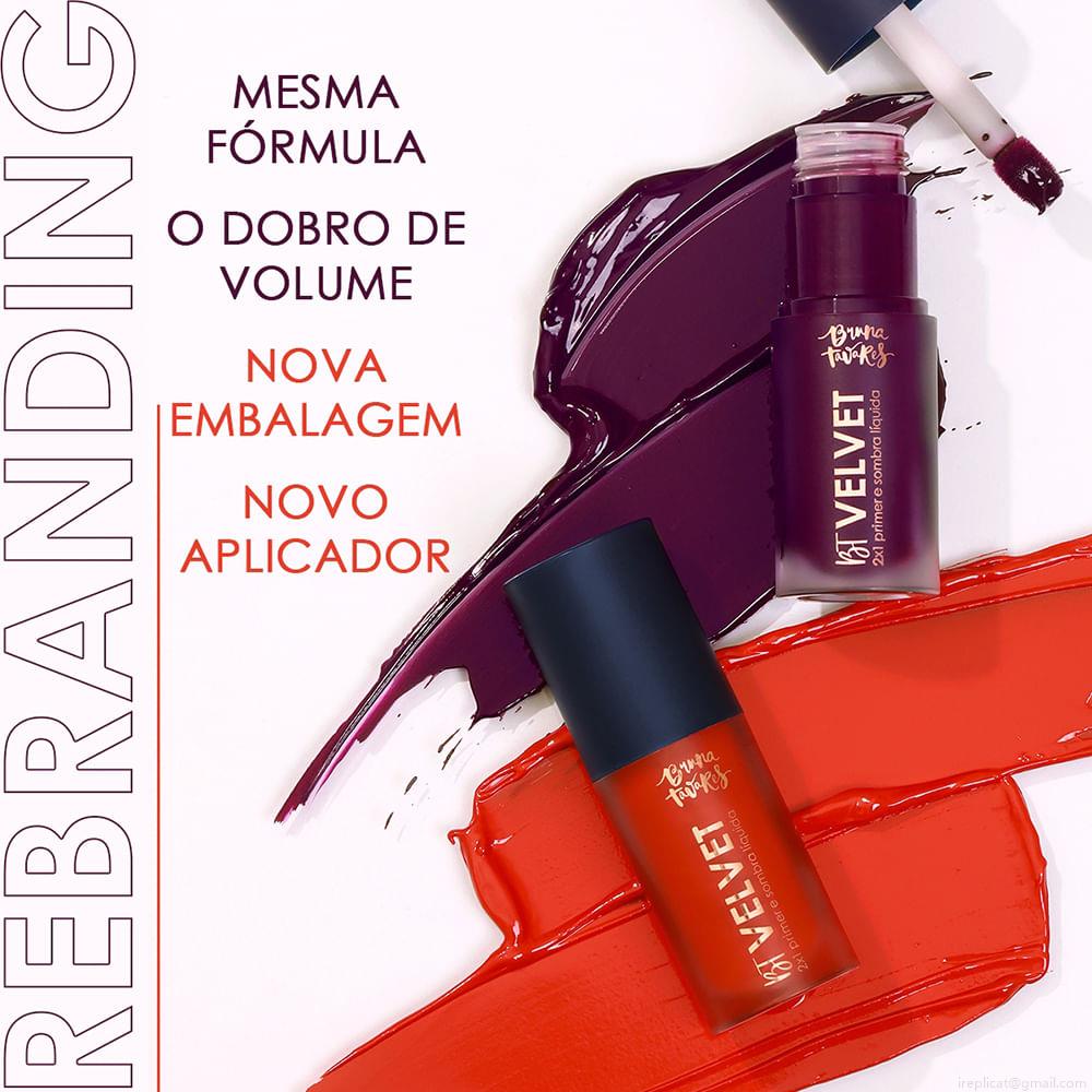 Sombra Líquida e Primer Matte Bruna Tavares BT Velvet Yellow 3 ml Sombra Líquida e Primer Matte Bruna Tavares BT Velvet Yellow 3 ml
