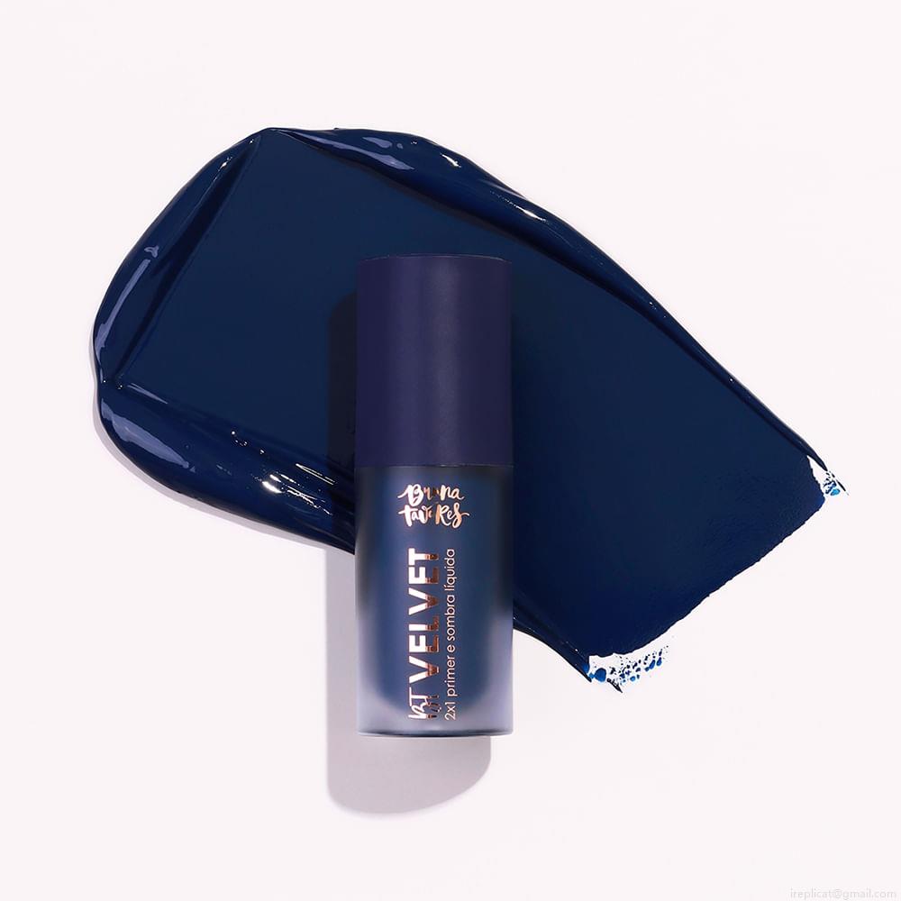 Sombra Líquida e Primer 2x1 Bruna Tavares BT Velvet Navy 6 ml Sombra Líquida e Primer 2x1 Bruna Tavares BT Velvet Navy 6 ml