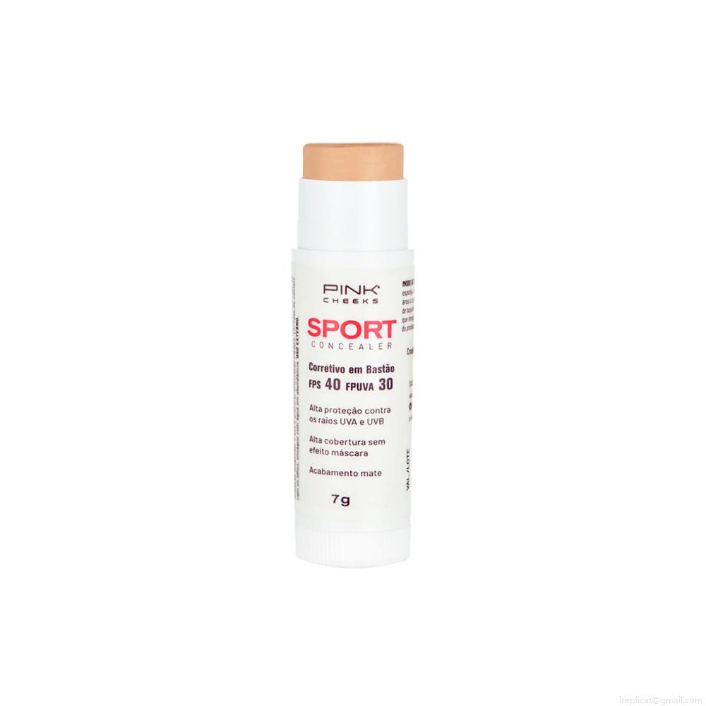 Corretivo em Bastão Cremoso com Protetor Solar Natural Pink Cheeks Sport Concealer FPS 40 FPUVA 30 C20 7 g Corretivo em Bastão Cremoso com Protetor Solar Natural Pink Cheeks Sport Concealer FPS 40 FPUVA 30 C20 7 g