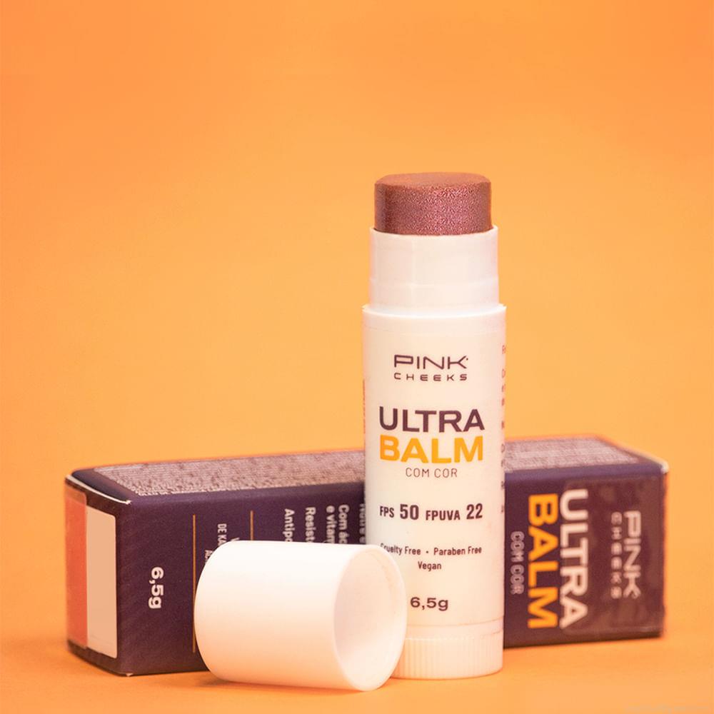 Lip Balm Hidratante Pink Cheeks Ultra Balm FPS 50 FPUVA 22 Be Rose 6,5 g Lip Balm Hidratante Pink Cheeks Ultra Balm FPS 50 FPUVA 22 Be Rose 6,5 g
