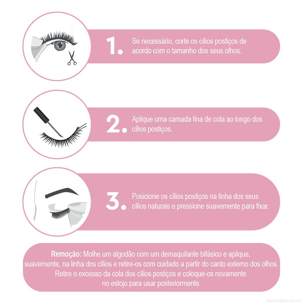 Cílios Postiços Sintético Volumoso Absolute New York Eternity 5D Silk Lash Sapphire 203 Preto 1 Par Cílios Postiços Sintético Volumoso Absolute New York Eternity 5D Silk Lash Sapphire 203 Preto 1 Par