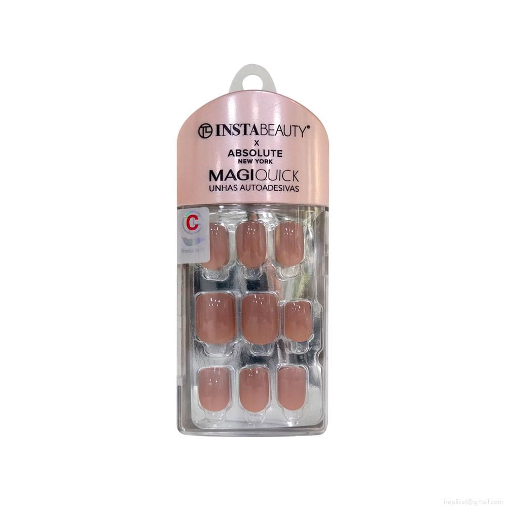 Unhas Postiças Curta Autocolante Quadrada Pintada Absolute New York Magiquick Cappuchino Brown 24 Unidades Unhas Postiças Curta Autocolante Quadrada Pintada Absolute New York Magiquick Cappuchino Brown 24 Unidades