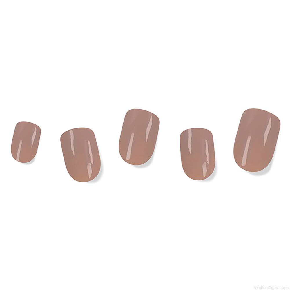 Unhas Postiças Curta Autocolante Quadrada Pintada Absolute New York Magiquick Cappuchino Brown 24 Unidades Unhas Postiças Curta Autocolante Quadrada Pintada Absolute New York Magiquick Cappuchino Brown 24 Unidades