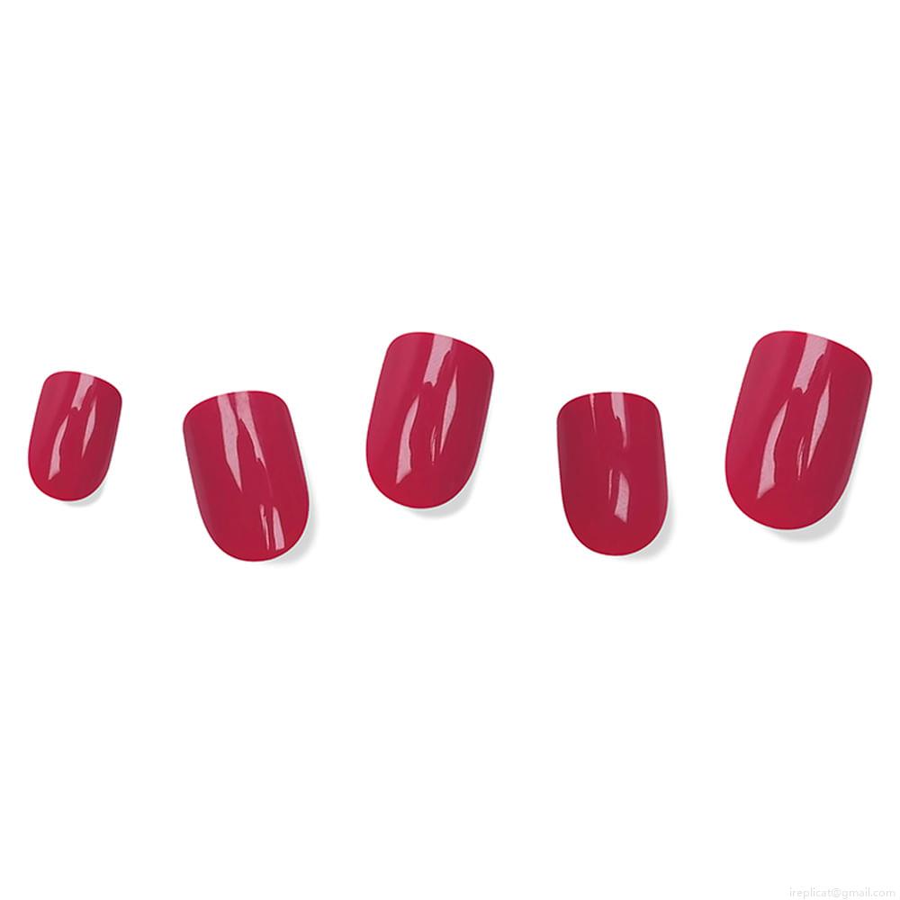 Unhas Postiças Curta Autocolante Quadrada Pintada Absolute New York Magiquick Burgundy Red 24 Unidades Unhas Postiças Curta Autocolante Quadrada Pintada Absolute New York Magiquick Burgundy Red 24 Unidades