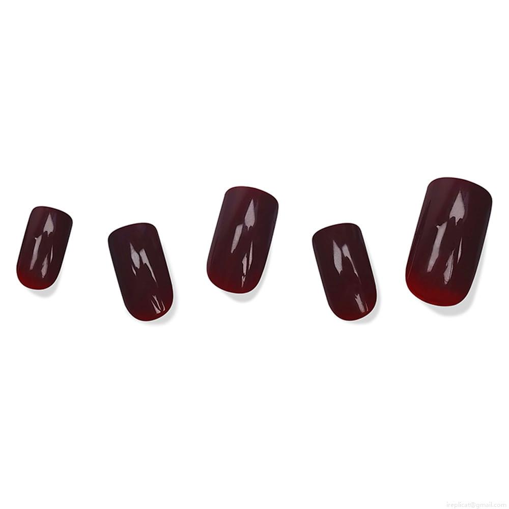 Unhas Postiças Média Autocolante Quadrada Pintada Absolute New York Magiquick Reddish Black 24 Unidades Unhas Postiças Média Autocolante Quadrada Pintada Absolute New York Magiquick Reddish Black 24 Unidades
