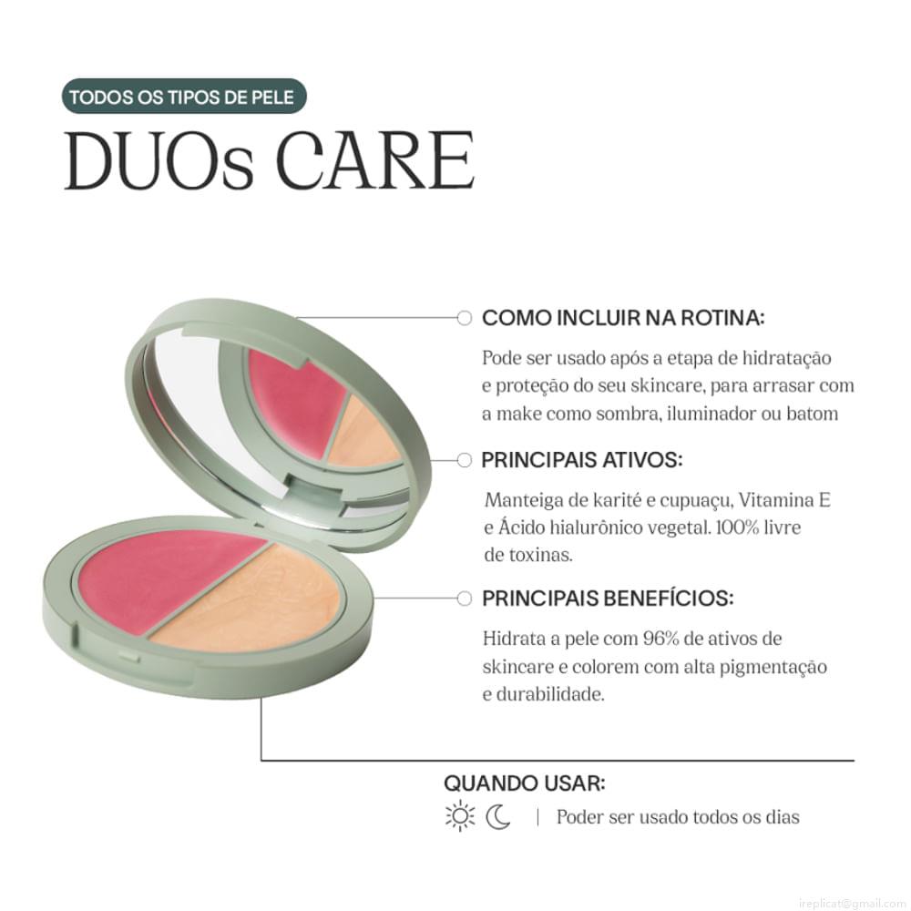 Blush e Iluminador Multifuncional Duo Care Natural Beauty Pink & Champagne 10 g Blush e Iluminador Multifuncional Duo Care Natural Beauty Pink & Champagne 10 g