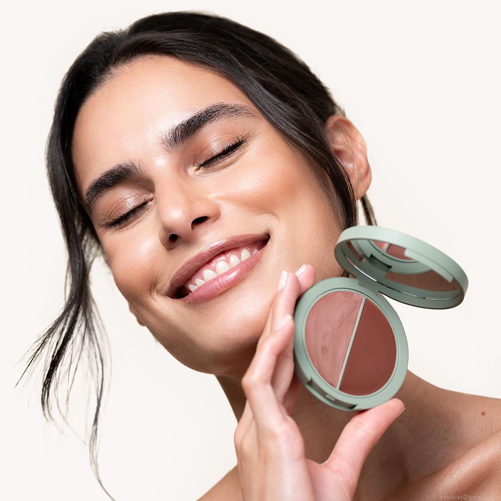 Blush e Iluminador Multifuncional Duo Care Natural Beauty Terracota & Rose 10 g Blush e Iluminador Multifuncional Duo Care Natural Beauty Terracota & Rose 10 g