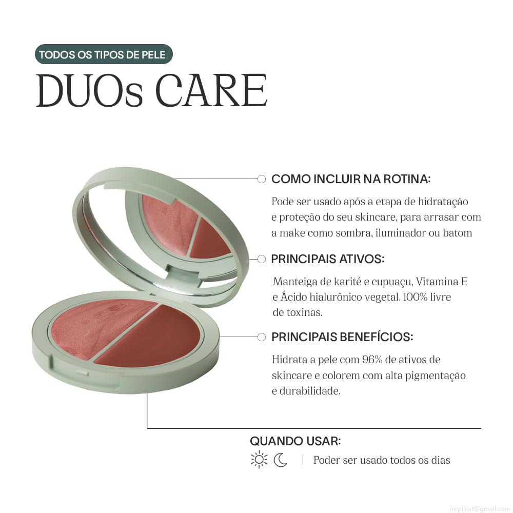 Blush e Iluminador Multifuncional Duo Care Natural Beauty Terracota & Rose 10 g Blush e Iluminador Multifuncional Duo Care Natural Beauty Terracota & Rose 10 g