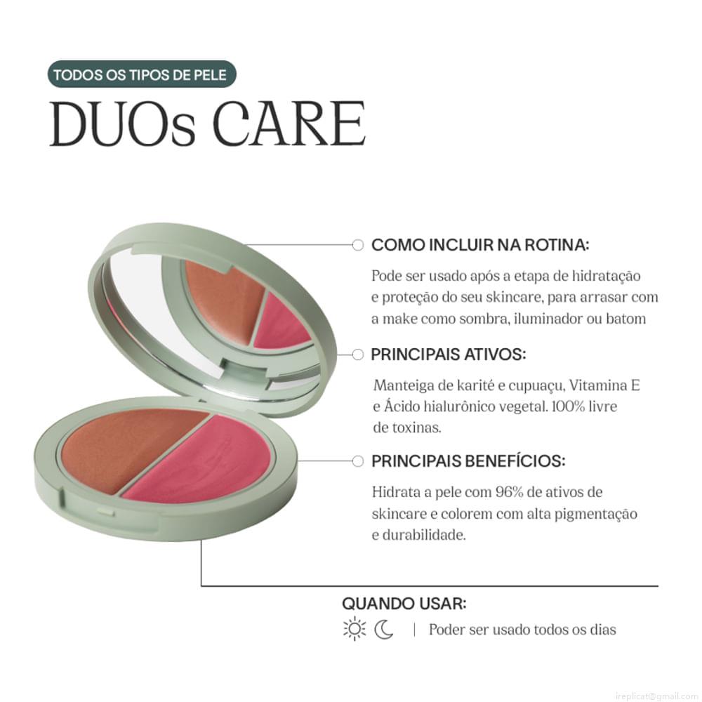 Blush e Iluminador Multifuncional Duo Care Natural Beauty Pink & Peach 10 g Blush e Iluminador Multifuncional Duo Care Natural Beauty Pink & Peach 10 g