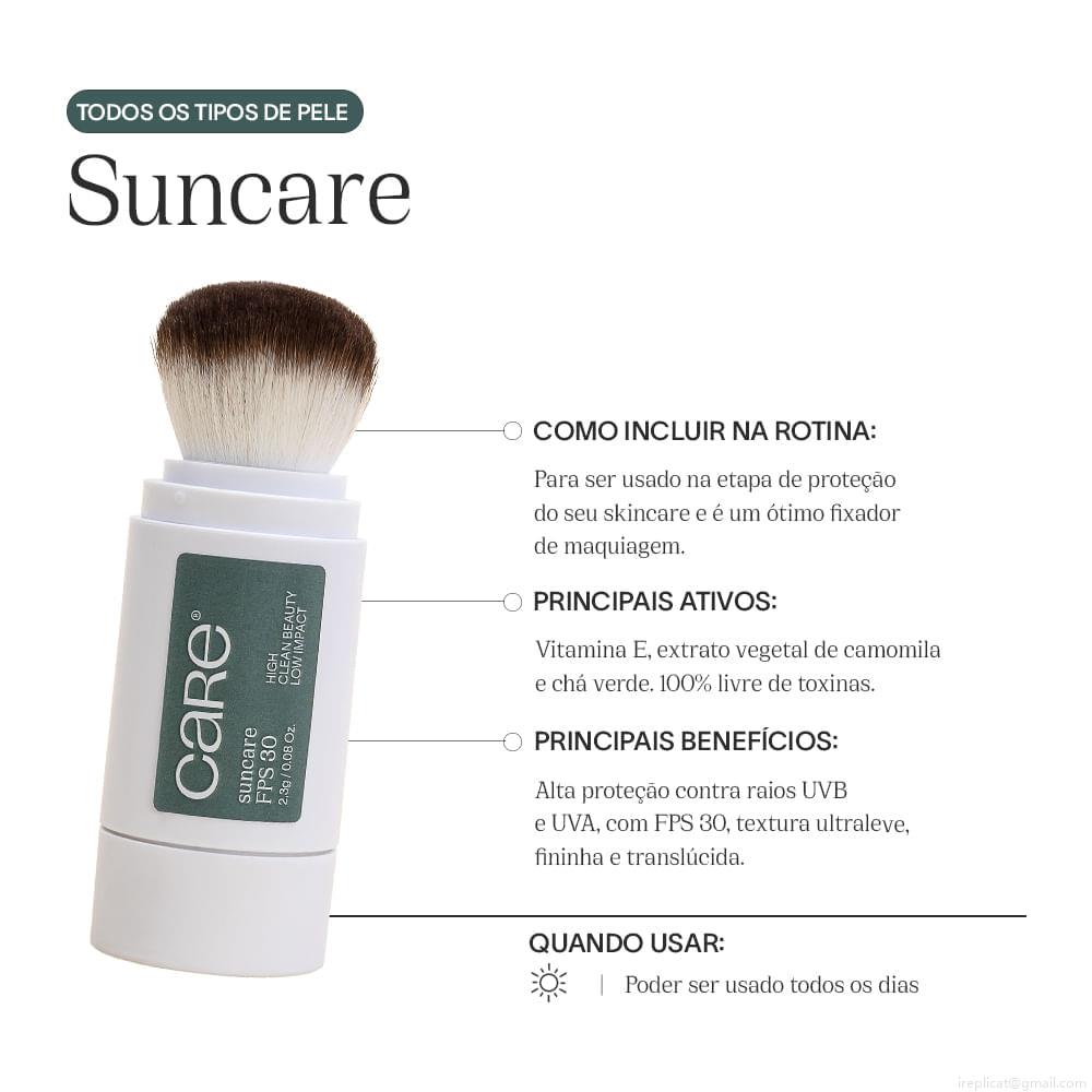 Protetor Solar em Pó Care Natural Beauty Suncare Powder FPS 30 2,3 g Protetor Solar em Pó Care Natural Beauty Suncare Powder FPS 30 2,3 g