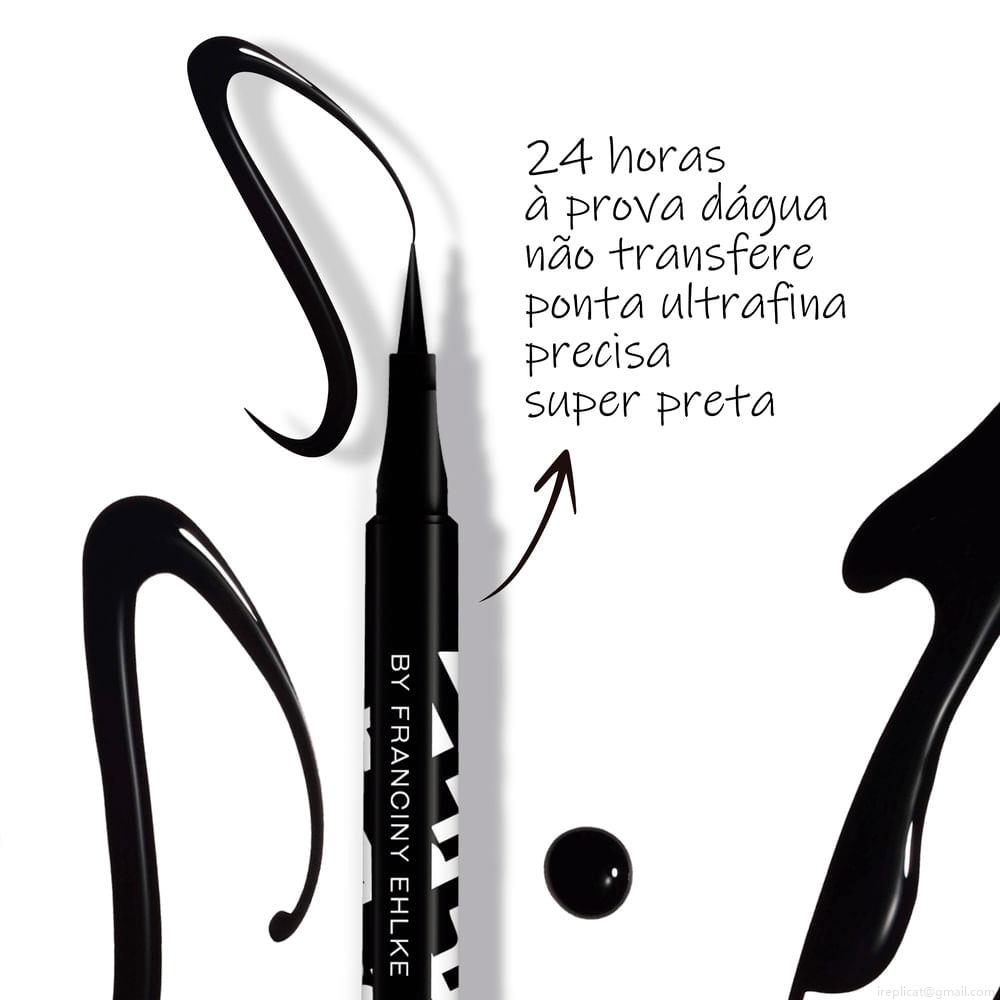 Caneta Delineadora Líquida Matte Fran by Franciny Ehlke Black 1,2 mL Caneta Delineadora Líquida Matte Fran by Franciny Ehlke Black 1,2 mL