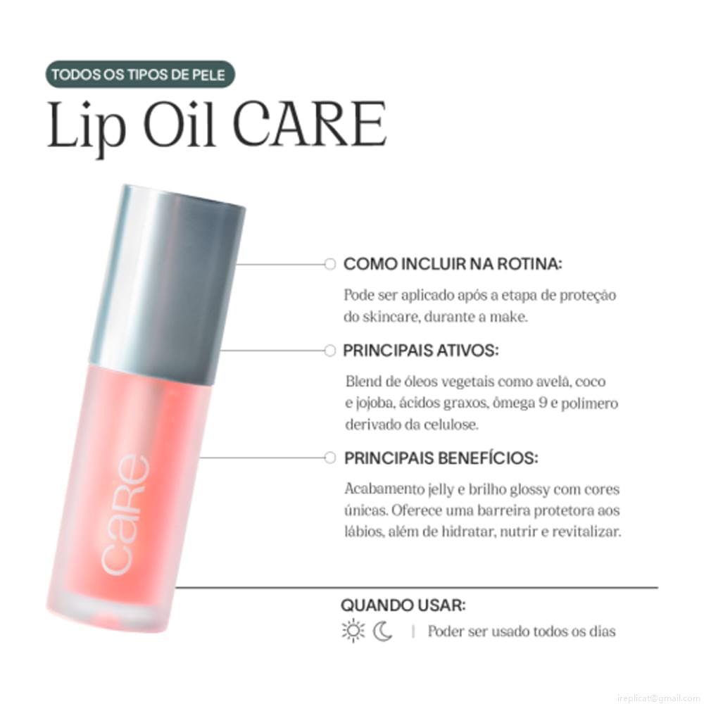 Lip Oil Care Natural Beauty Nude Pink 4,2 ml Lip Oil Care Natural Beauty Nude Pink 4,2 ml