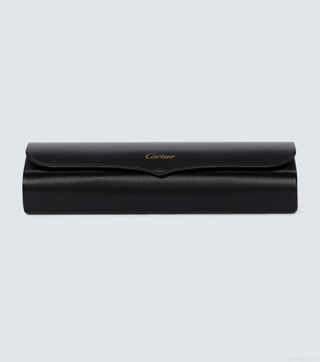 Cartier Eyewear CollectionHalf-rimmed metal glasses Cartier Eyewear CollectionHalf-rimmed metal glasses