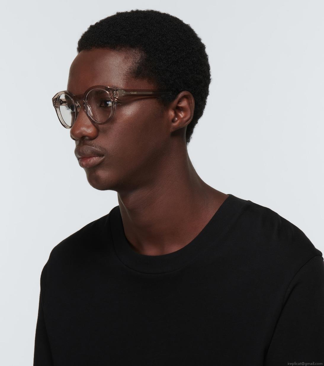 Celine EyewearRound-frame acetate glasses Celine EyewearRound-frame acetate glasses