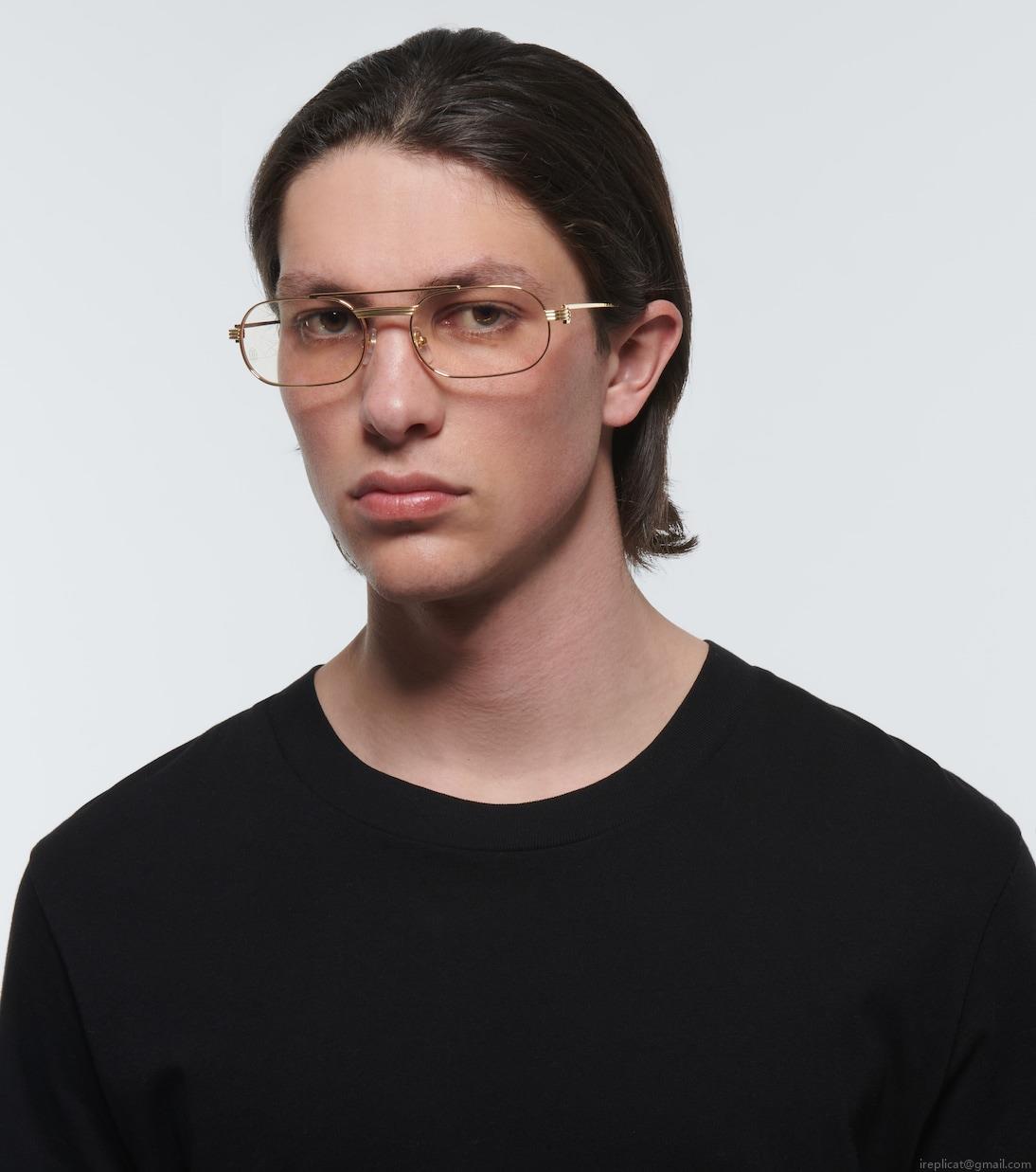 Cartier Eyewear CollectionException rectangular glasses Cartier Eyewear CollectionException rectangular glasses