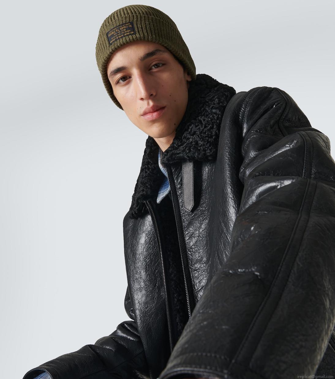 RRLKnitted stretch-cotton watch cap RRLKnitted stretch-cotton watch cap