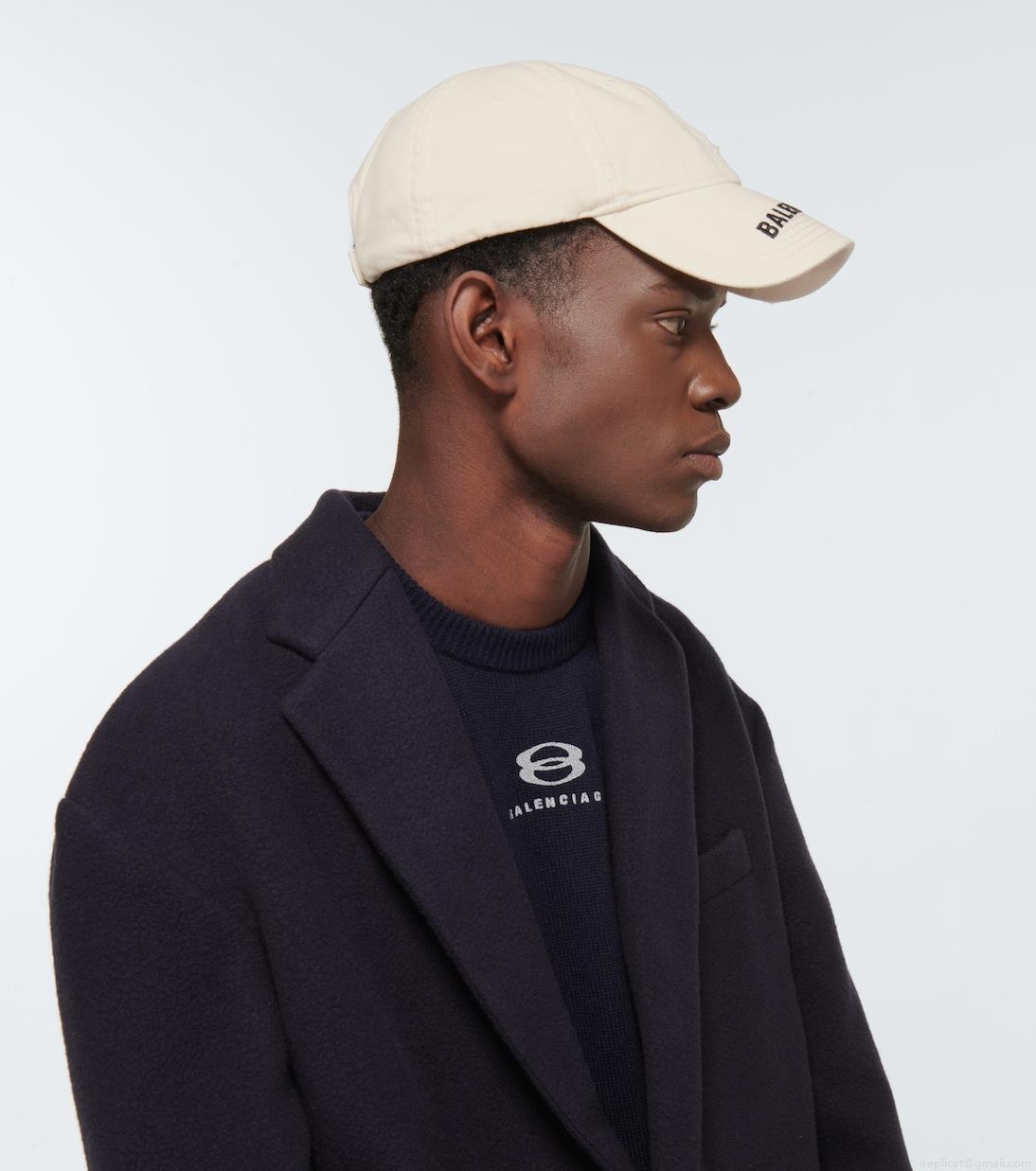 BalenciagaLogo cotton baseball cap BalenciagaLogo cotton baseball cap