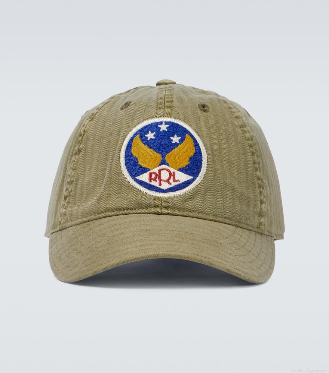 RRLEmbroidered cotton cap RRLEmbroidered cotton cap