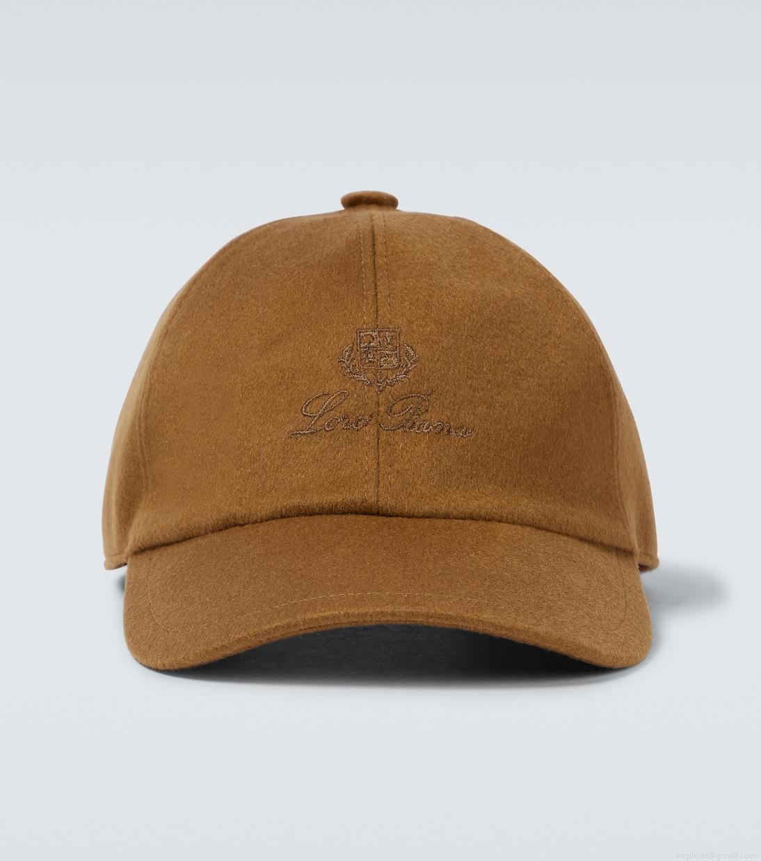 Loro PianaLogo cashmere baseball cap Loro PianaLogo cashmere baseball cap