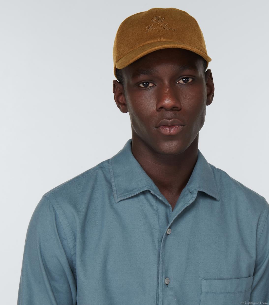 Loro PianaLogo cashmere baseball cap Loro PianaLogo cashmere baseball cap