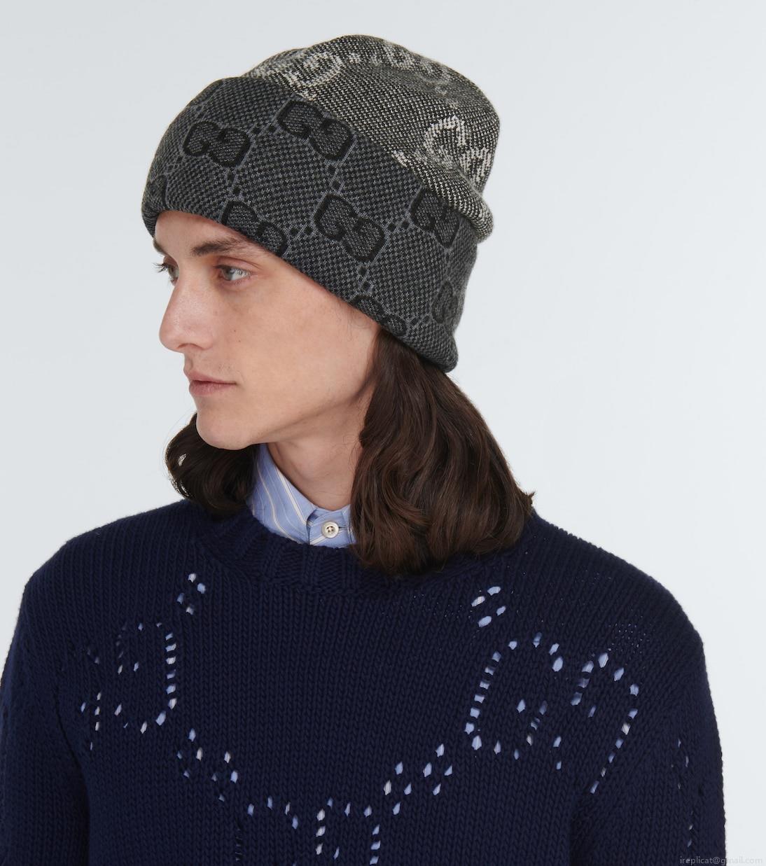 GucciGG jacquard wool beanie GucciGG jacquard wool beanie