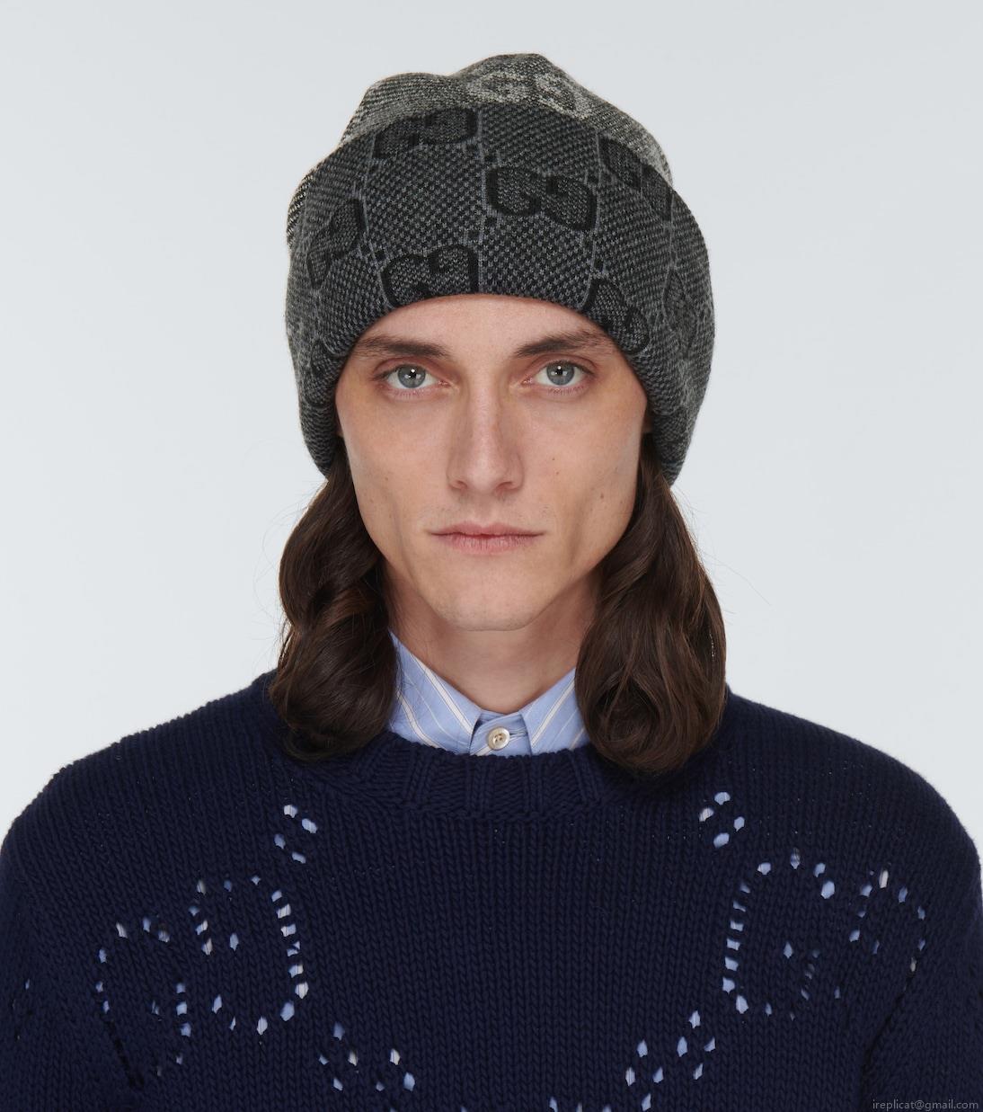 GucciGG jacquard wool beanie GucciGG jacquard wool beanie