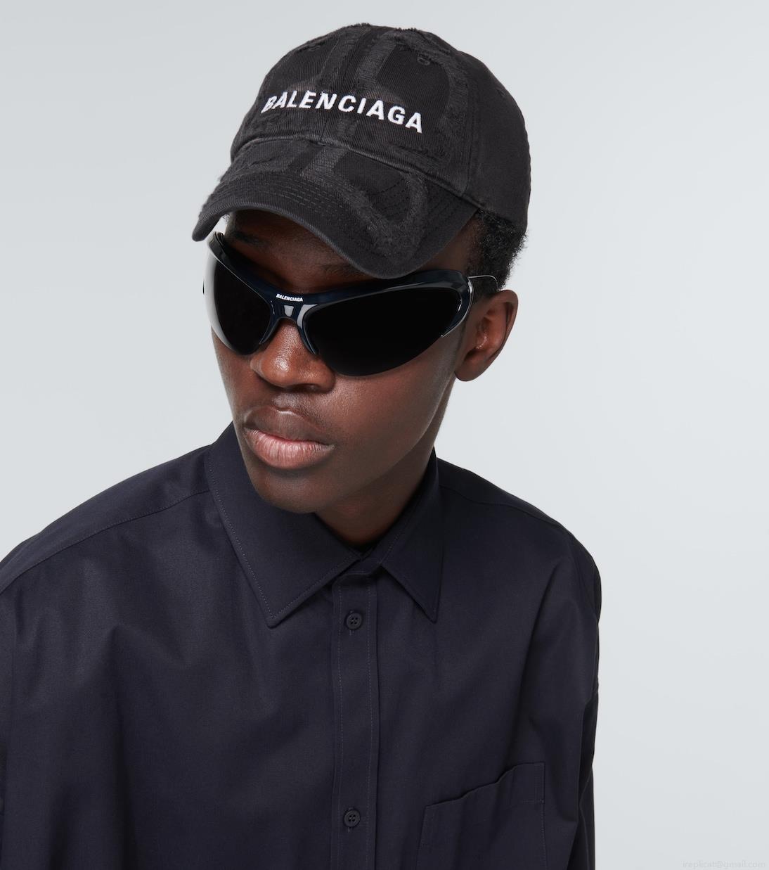 BalenciagaDistressed cotton baseball cap BalenciagaDistressed cotton baseball cap