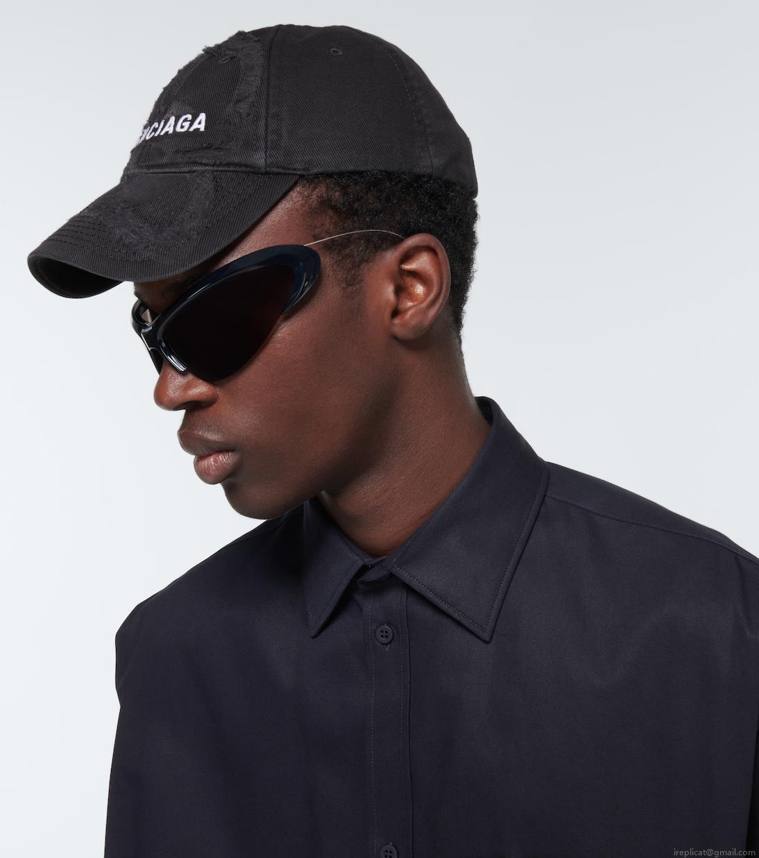 BalenciagaDistressed cotton baseball cap BalenciagaDistressed cotton baseball cap