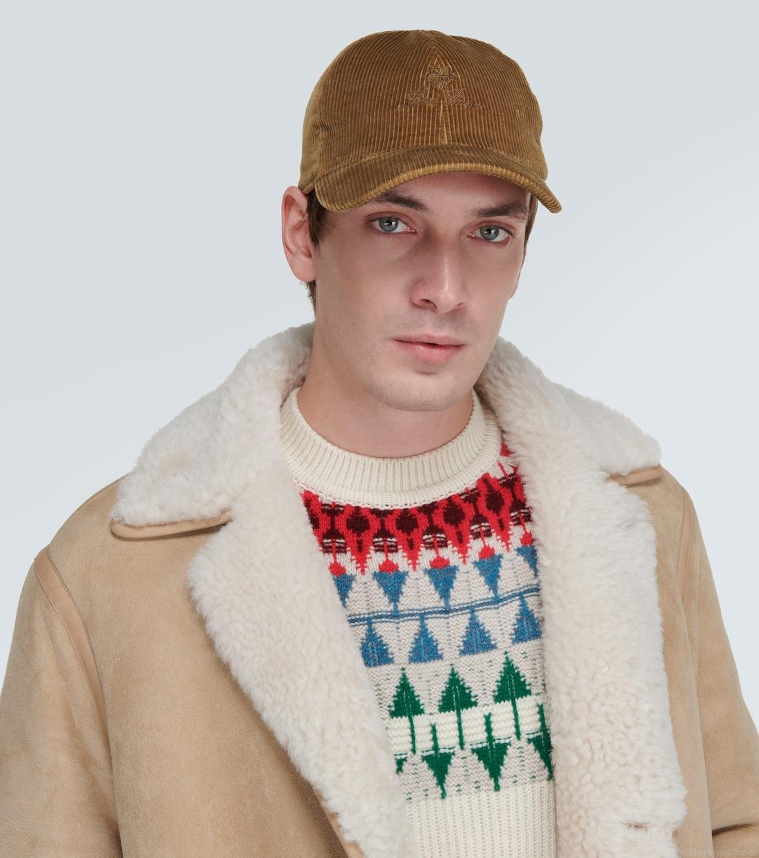 Loro PianaCorduroy baseball cap Loro PianaCorduroy baseball cap