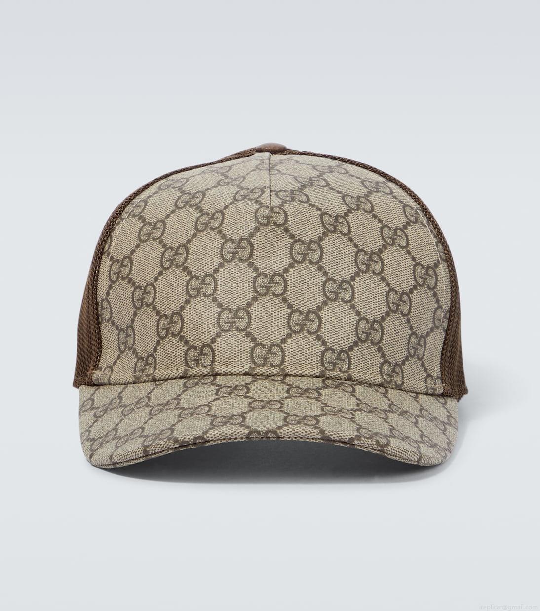 GucciGG Supreme canvas and mesh baseball cap GucciGG Supreme canvas and mesh baseball cap