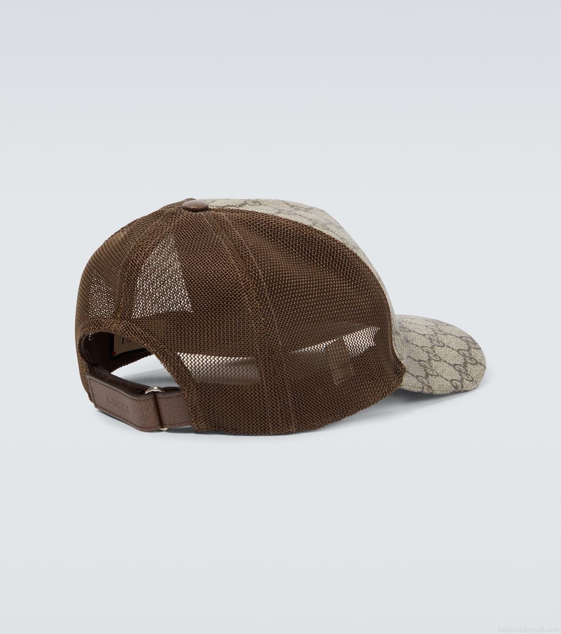 GucciGG Supreme canvas and mesh baseball cap GucciGG Supreme canvas and mesh baseball cap