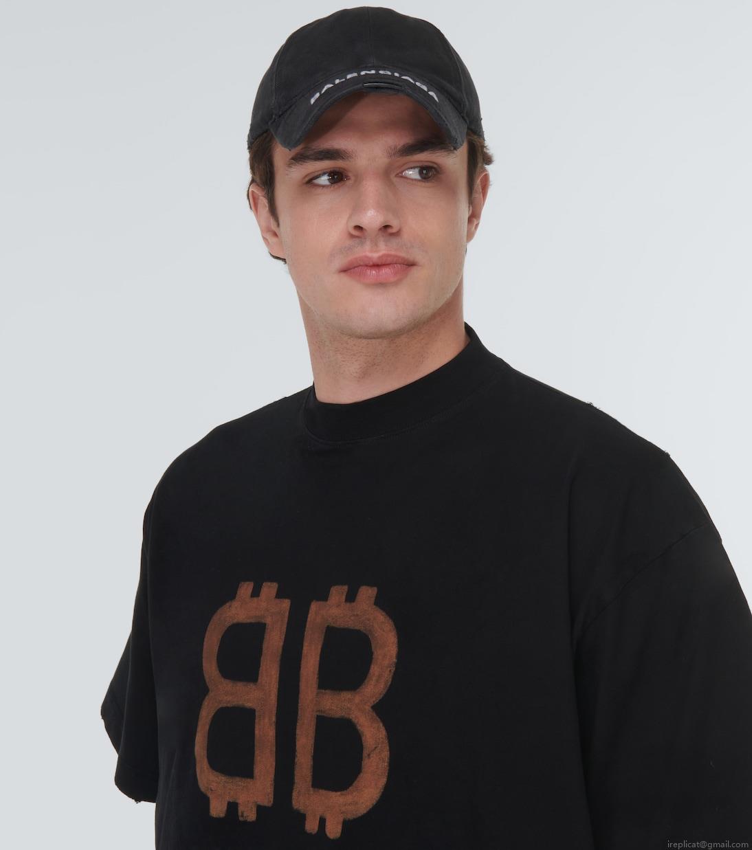 BalenciagaBB logo cotton cap BalenciagaBB logo cotton cap